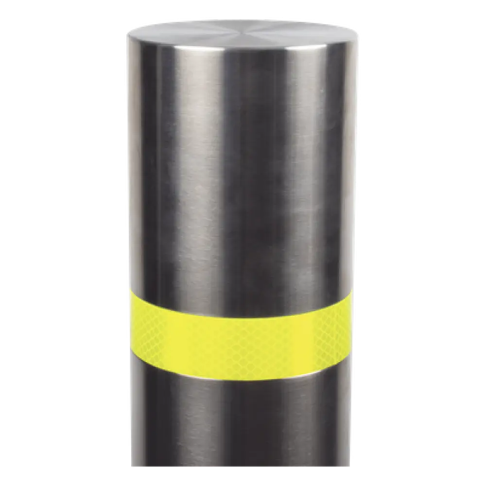 Bolardo Fijo / Acero Inoxidable 304 / 900 mm (35.4 in) / Diámetro 114 mm / Espesor 2 mm / Acabado Pulido