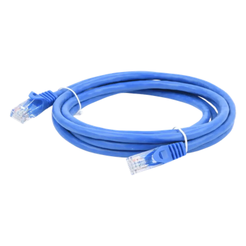 Cable de Parcheo UTP Cat6 / 2 Metros (6.56 Pies) / Azul / 1 Gbps / RJ45