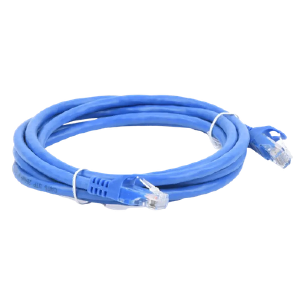 Cable de Parcheo UTP Cat6 / 2 Metros (6.56 Pies) / Azul / 1 Gbps / RJ45