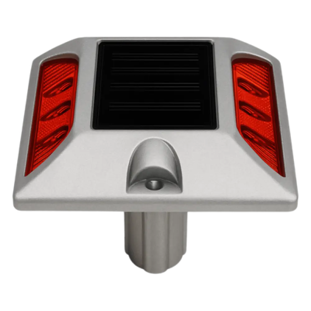 Señalizador Vial Solar / 6 LED Intermitentes / Alcance Visual 800 m (2624.7 ft) / Autonomía 108 h / IP68 / Carga 20000 kg / -25°C a +75°C