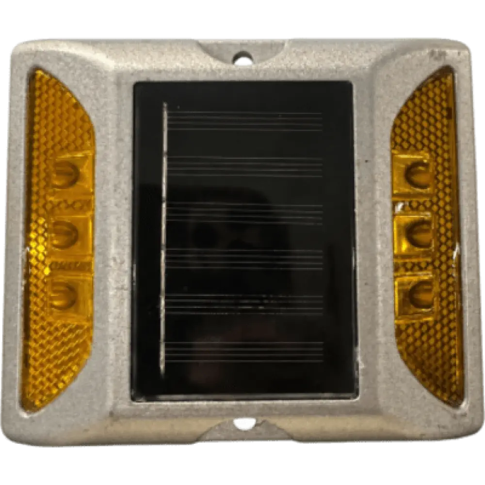 Señalizador Vial Solar / 6 LED Intermitentes / Alcance Visual 800 m (2624.7 ft) / Autonomía 108 h / IP68 / Carga 20000 kg / -25°C a +75°C