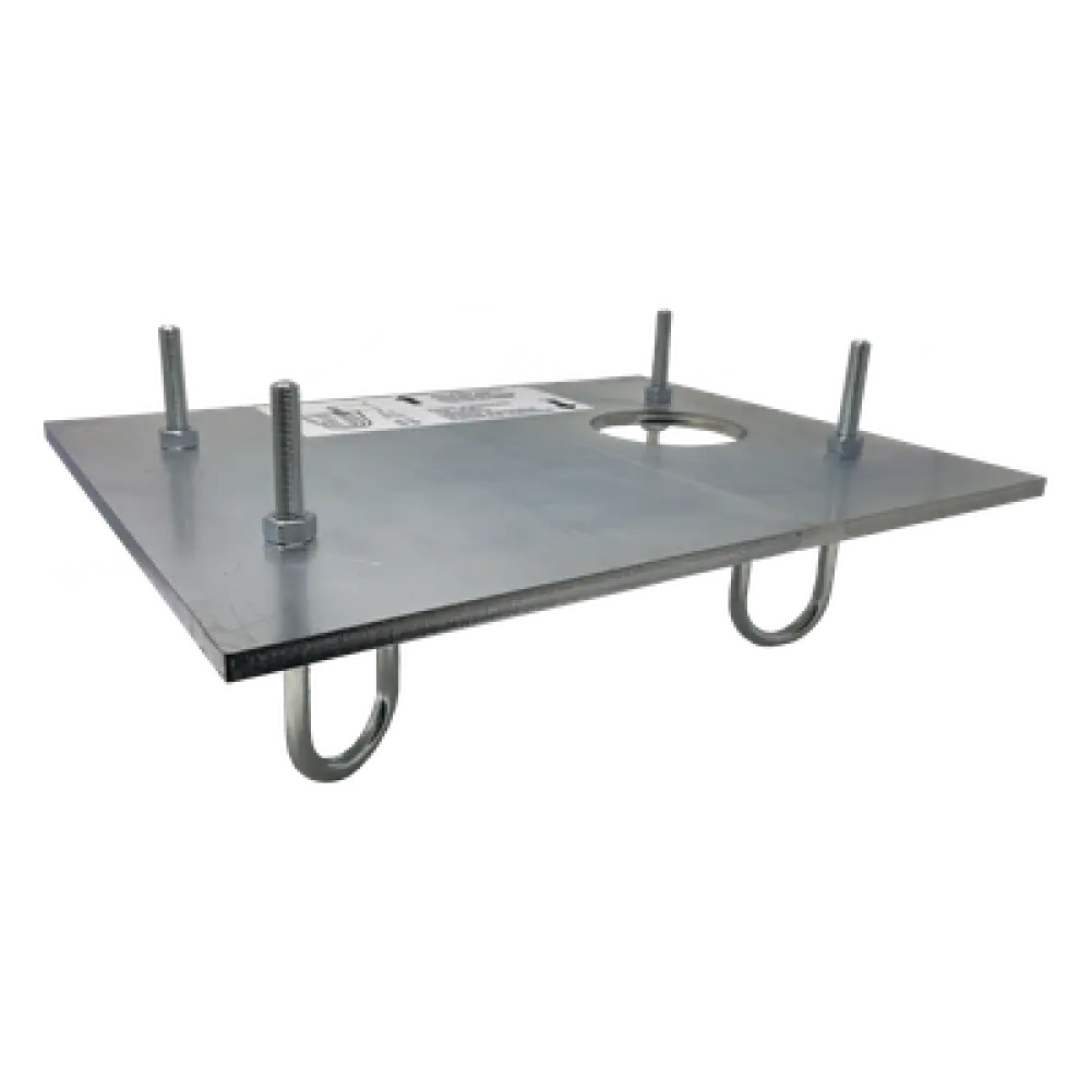 Placa de cimentación / Fijación antivibración / Compatible FAAC 884 / Refuerzo estructural
