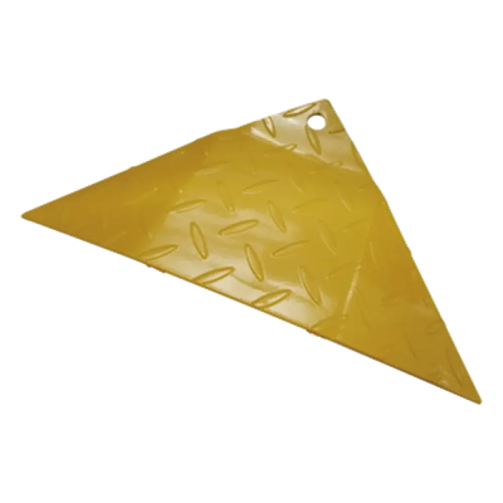 Bisel Final para Picos Ponchallantas / Acero Amarillo / 225 x 480 x 45 mm / 0.74 x 1.57 x 0.15 ft / Compatible 1 m