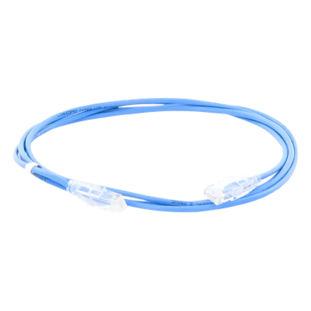 Cable de Parcheo Slim UTP Cat6A / 2 m (6.56 ft) / 28 AWG / Azul / RJ45
