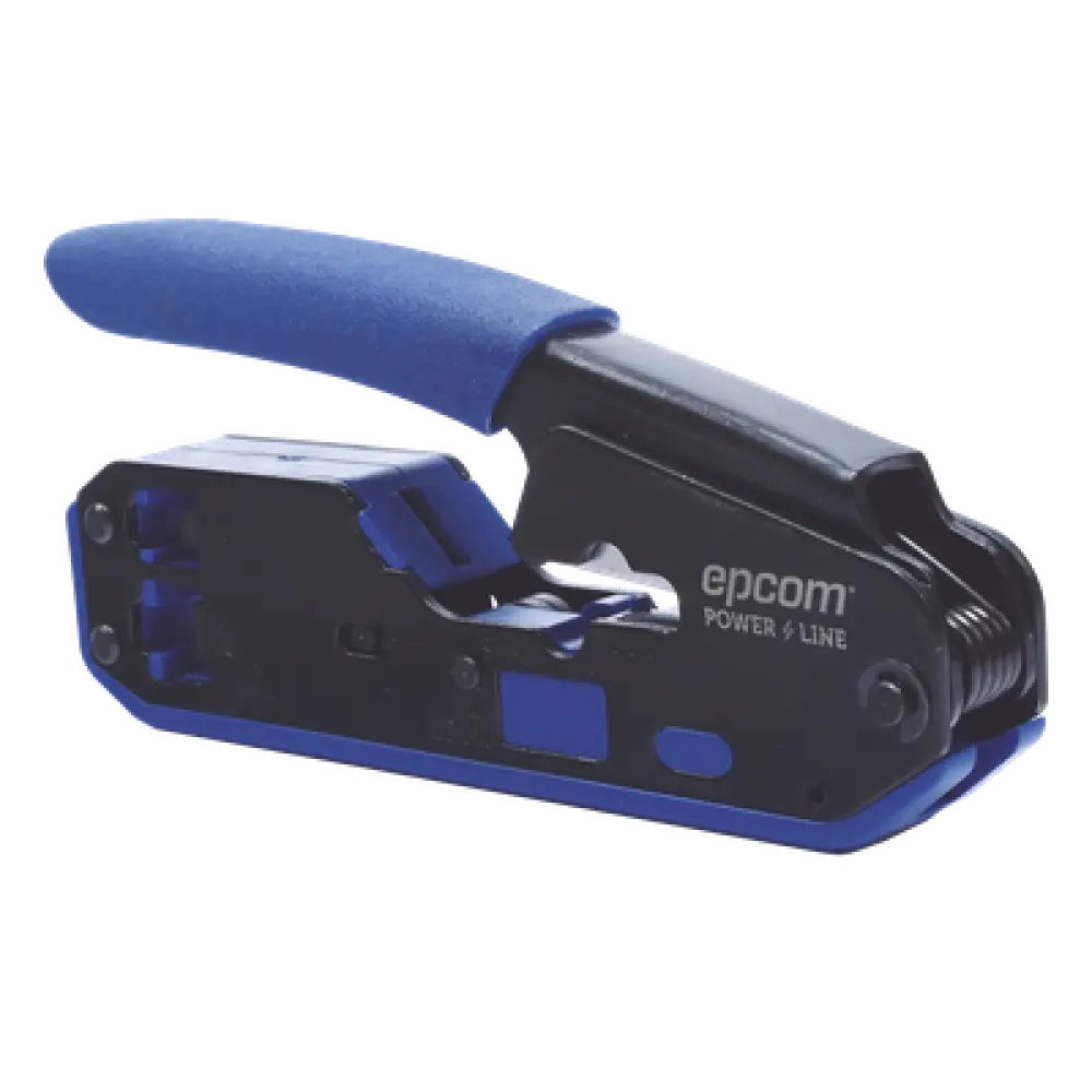 Pinza de Red SLIM / Corte y Terminado RJ45/RJ11 / Diseño Compacto 60% / Acero al Carbón / Mango Ergonómico ABS+TPR