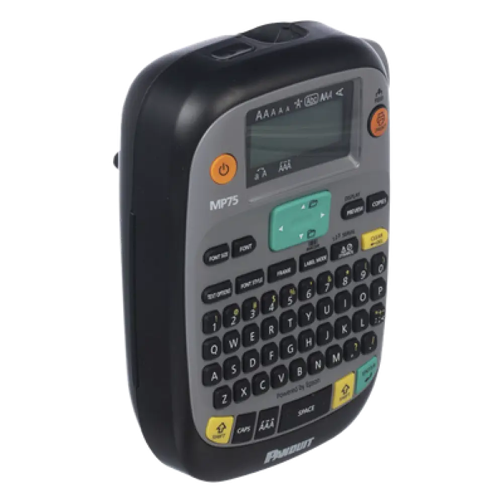Impresora Etiquetadora Portátil Industrial / 0.75 in (1.91 cm) Ancho Máx / 180 dpi / Teclado QWERTY / LCD Retroiluminada