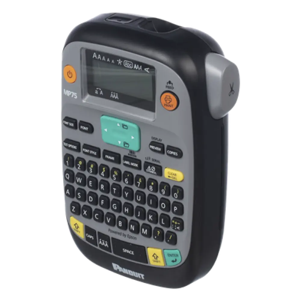 Impresora Etiquetadora Portátil Industrial / 0.75 in (1.91 cm) Ancho Máx / 180 dpi / Teclado QWERTY / LCD Retroiluminada