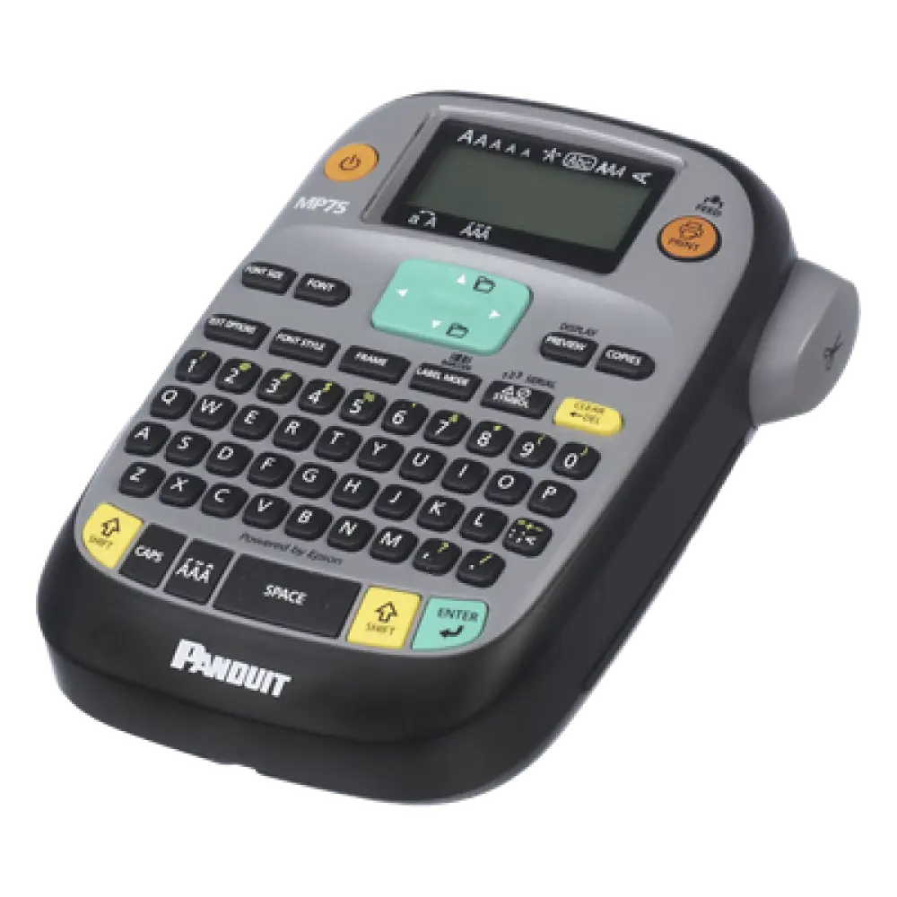 Impresora Etiquetadora Portátil Industrial / 0.75 in (1.91 cm) Ancho Máx / 180 dpi / Teclado QWERTY / LCD Retroiluminada