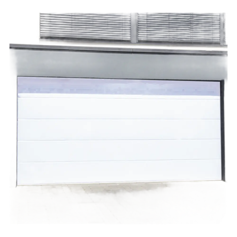 Puerta de Garage / Línea Central / Aislada / Estilo Americano / 10×9 pies (3.05×2.74 m) / Poliuretano 43 mm / Calibre 26 / 5 Secciones