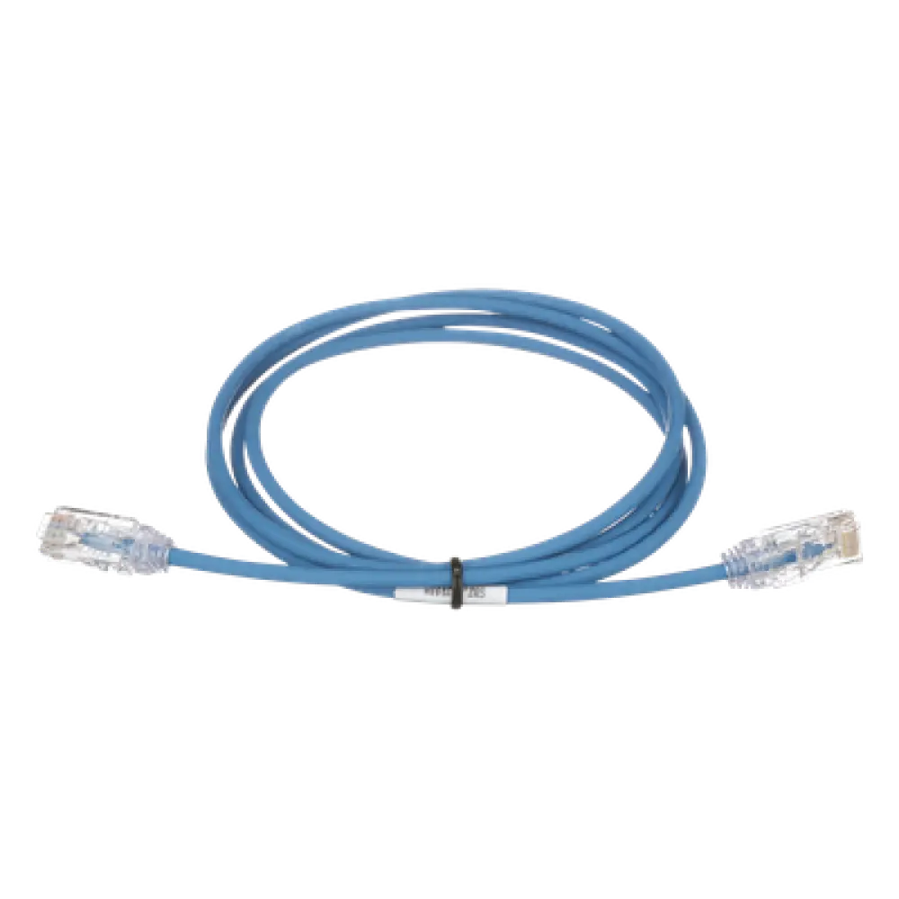 Cable de Parcheo Cat6 / UTP 28AWG / Diámetro Reducido 3.8 mm / 1.52 m (5 ft) / Azul / LSZH-CM