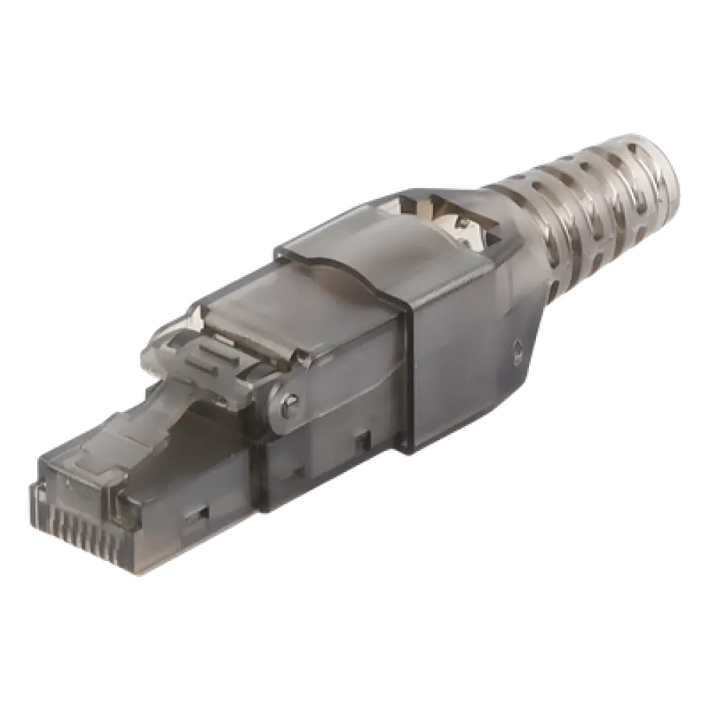 Plug RJ45 / Cat 6A UTP / Sin Herramienta / 50µ Oro / -40°C a 70°C / 22-26 AWG