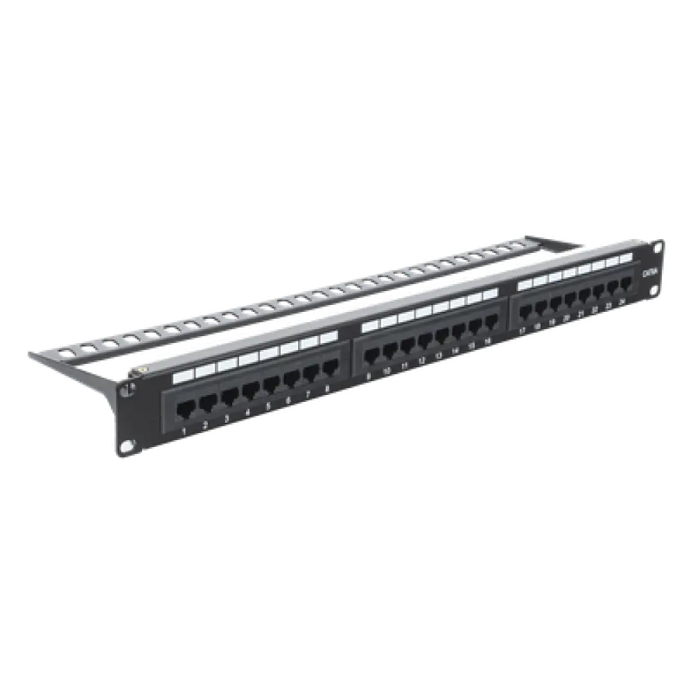 Panel de Parcheo Punchdown / 24 Puertos / Cat6A / 19 Pulgadas (48.26 cm) / 1U / UTP / T568A-T568B