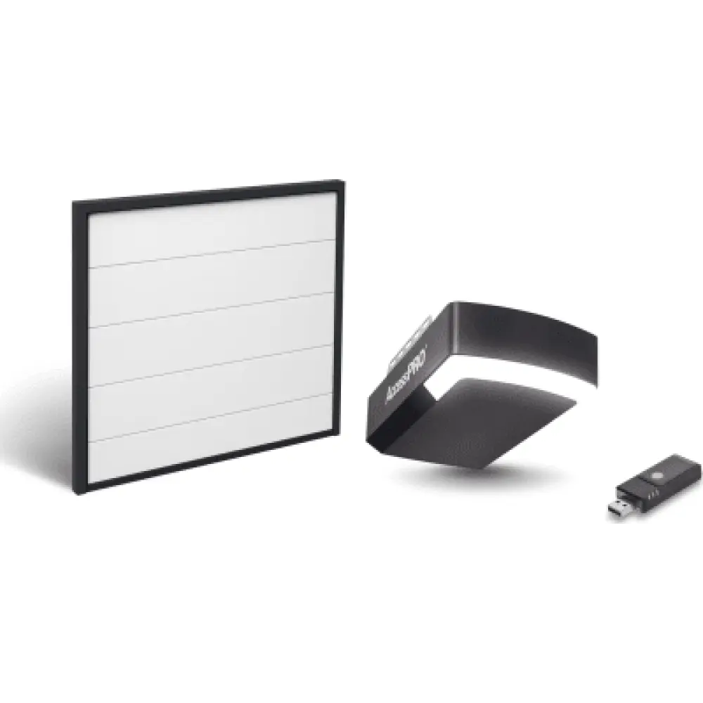 Puerta de Garage / 12 x 8 Pies (3.67 x 2.44 m) / Motor DC 1/2 HP / WiFi / 50 Controles / Calibre 26