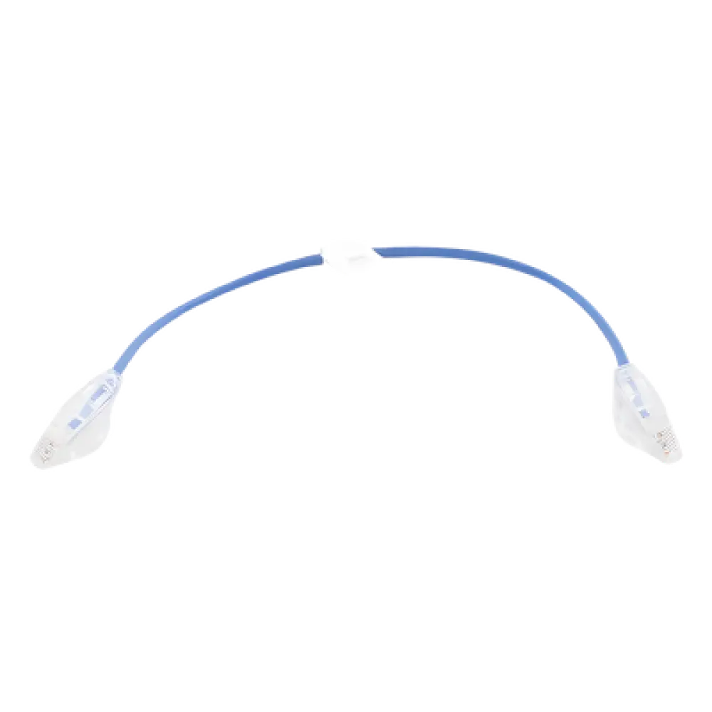 Cable de Parcheo Slim UTP Cat6 / 30 cm (0.98 pies) / 28 AWG / Azul / 1 Gbps