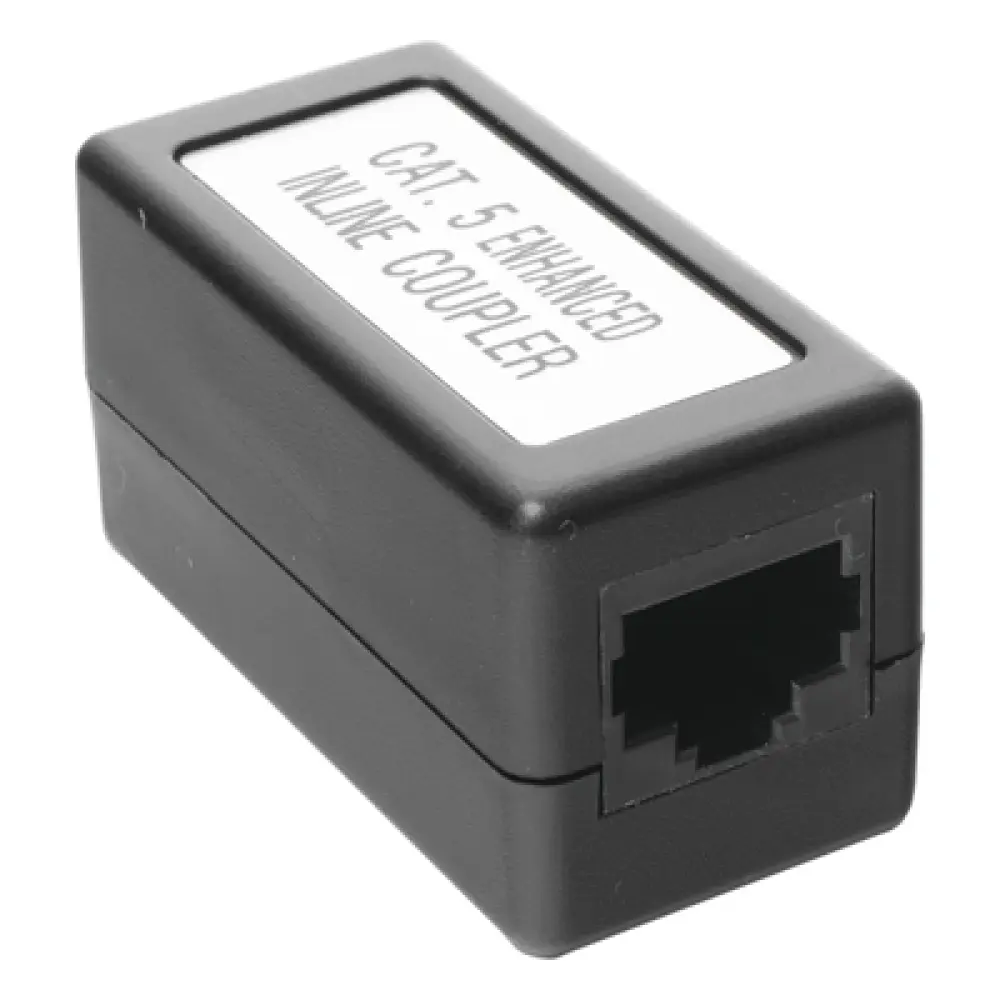 Acoplador UTP / Cat5e / RJ45 Hembra a Hembra / 2 Puertos / 125VCA / -40 a 85°C Almacenamiento