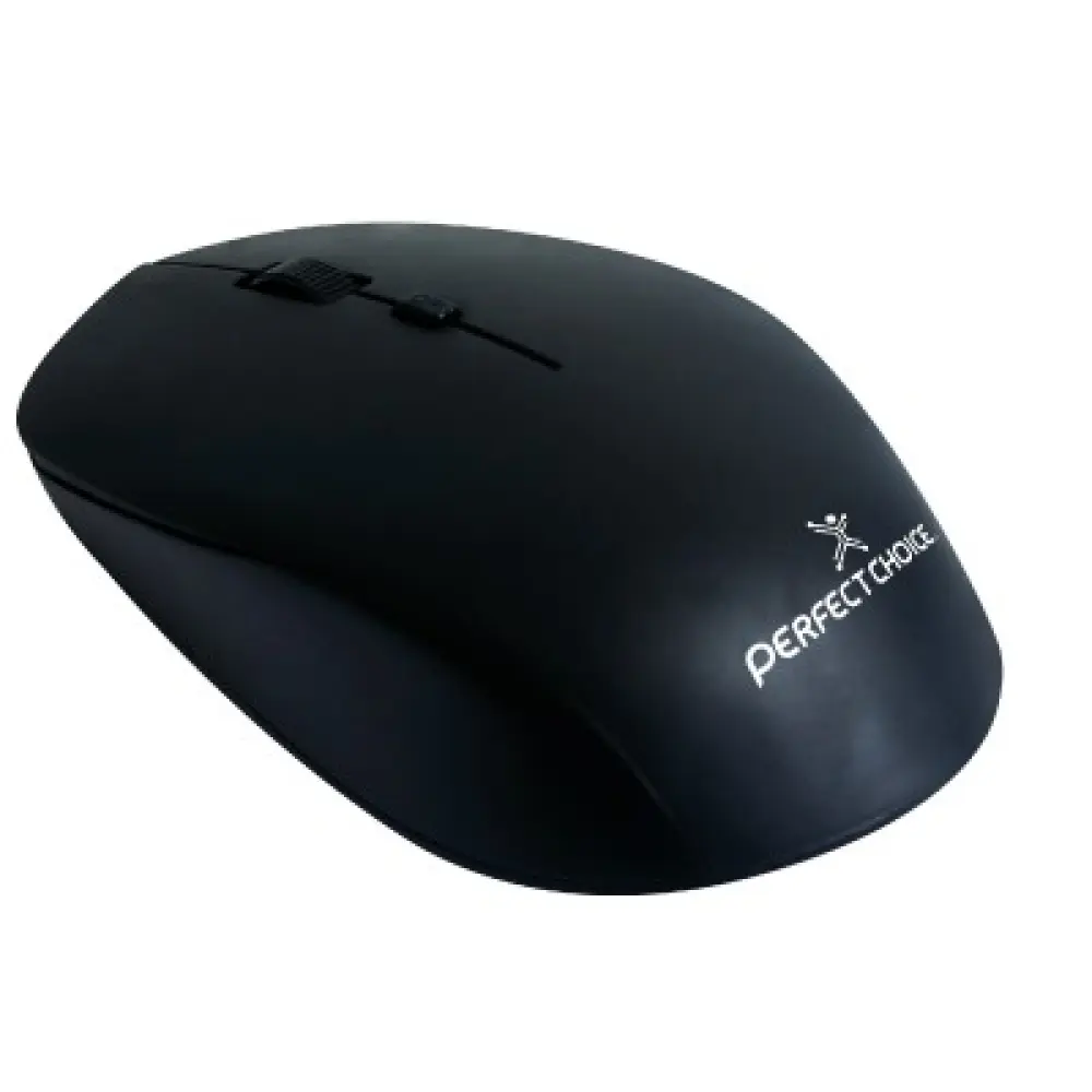 Mouse Inalámbrico con Sensor Óptico Conector USB 1600 DPI Root Pro Color Negro | PERFECT CHOICE