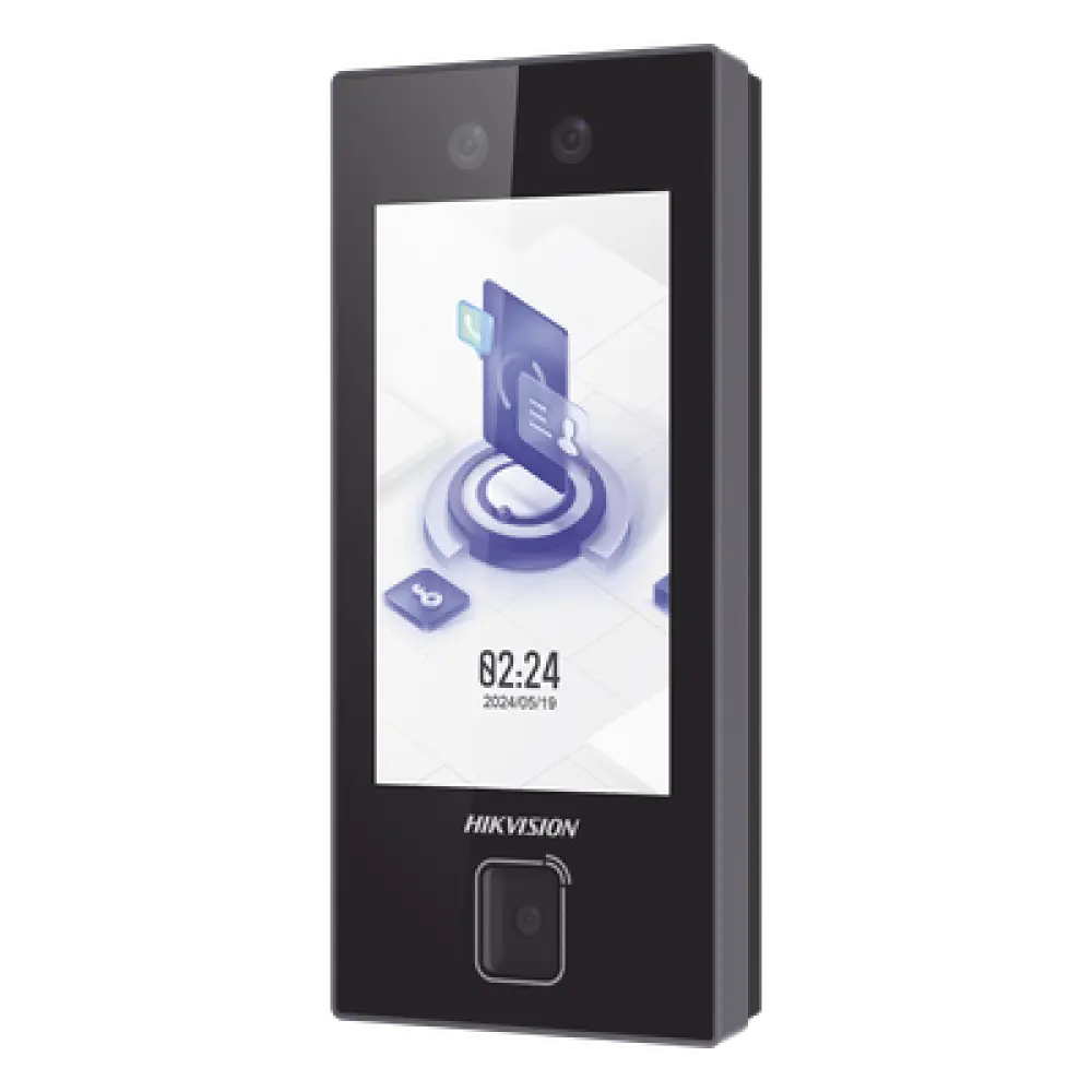 Terminal de Control de Acceso Facial / Lector QR Físico / 3,000 Rostros / Pantalla Táctil 4.5" / PoE y Wi-Fi / IP65