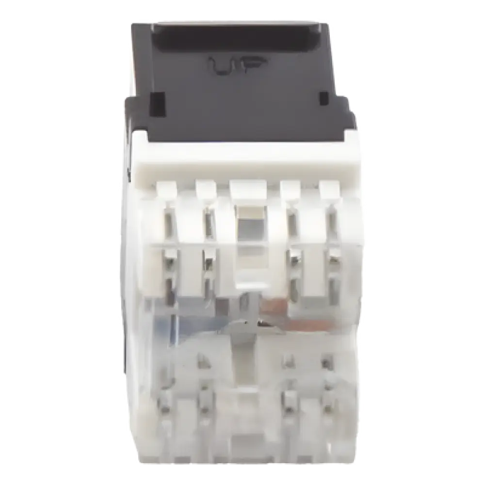 Módulo Jack Keystone / Cat6 / Terminación 180° / RJ45 No Blindado / 1 Puerto / Color Negro