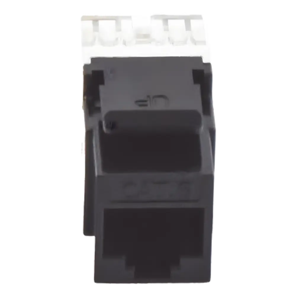 Módulo Jack Keystone / Cat6 / Terminación 180° / RJ45 No Blindado / 1 Puerto / Color Negro