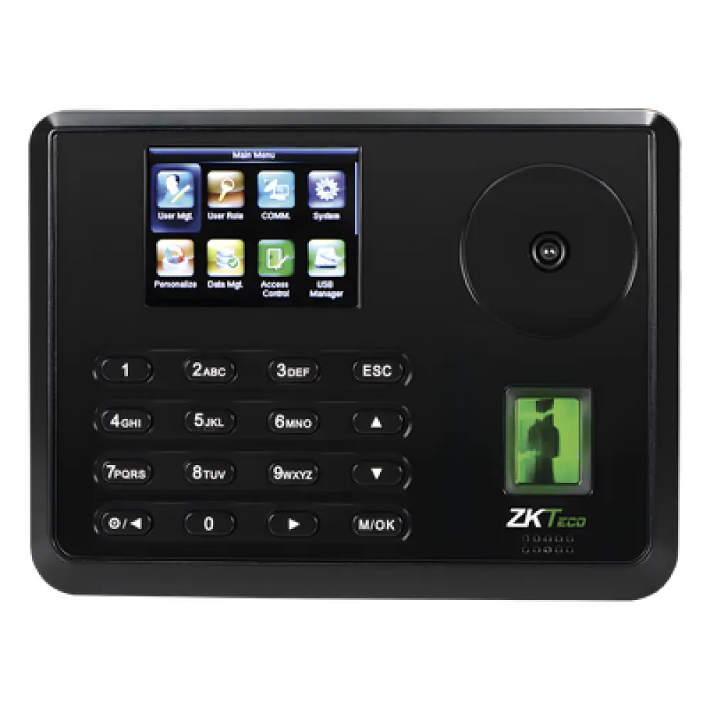 Terminal Biométrica de Palma y Huella / 600 Palmas / 3,000 Huellas / Pantalla Táctil 2.8" / TCP-IP USB / 100,000 Eventos / 10,000 Tarjetas