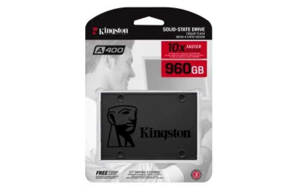 UNIDAD DE ESTADO SOLIDO KINGSTON A400 960GB SATA3 2.5 R. 500MB/S W.450MB/S