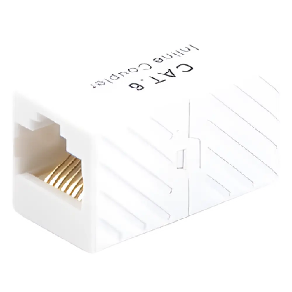 Acoplador UTP / Cat6 / RJ45 Hembra a Hembra / 750 VCA / ABS Retardante de Llama