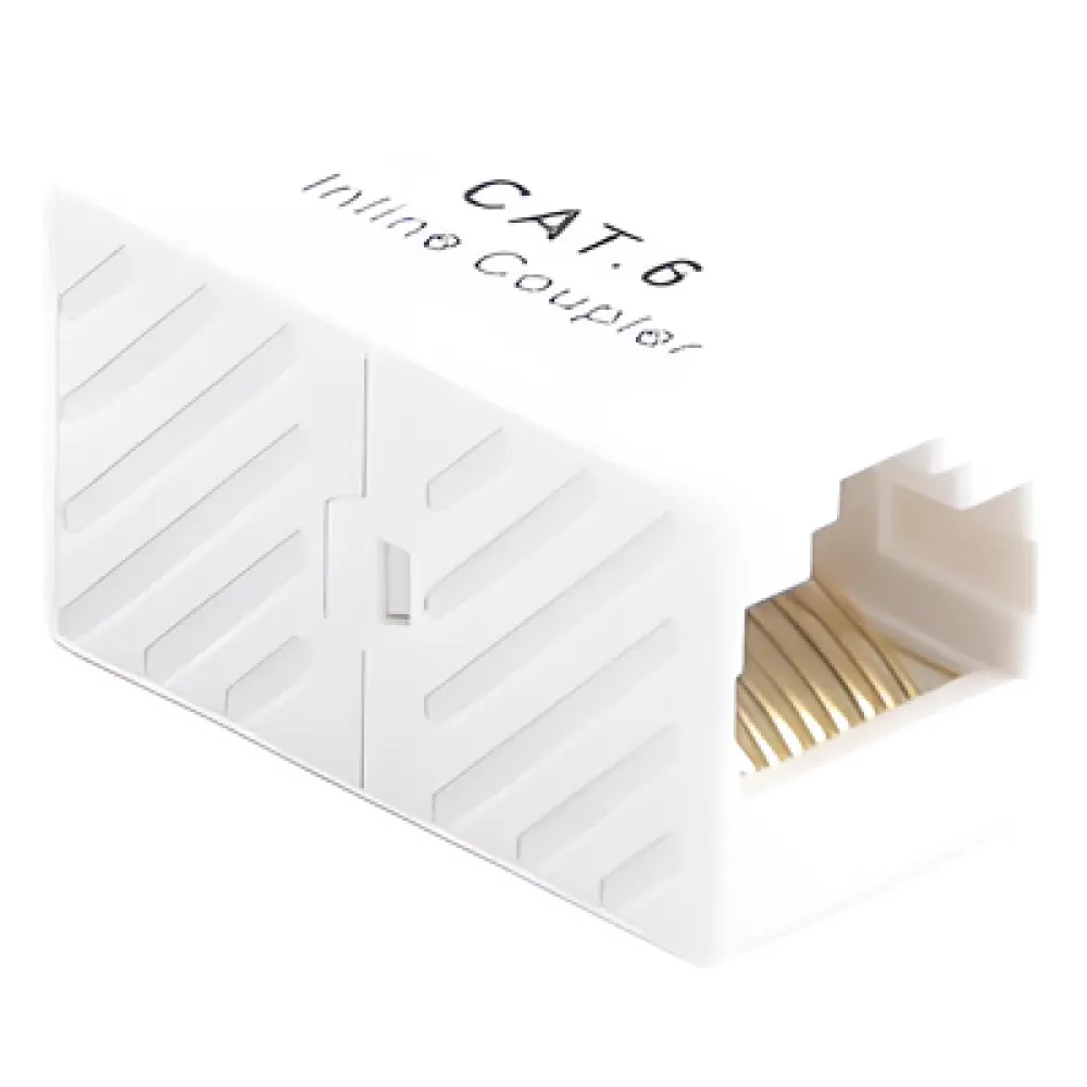 Acoplador UTP / Cat6 / RJ45 Hembra a Hembra / 750 VCA / ABS Retardante de Llama