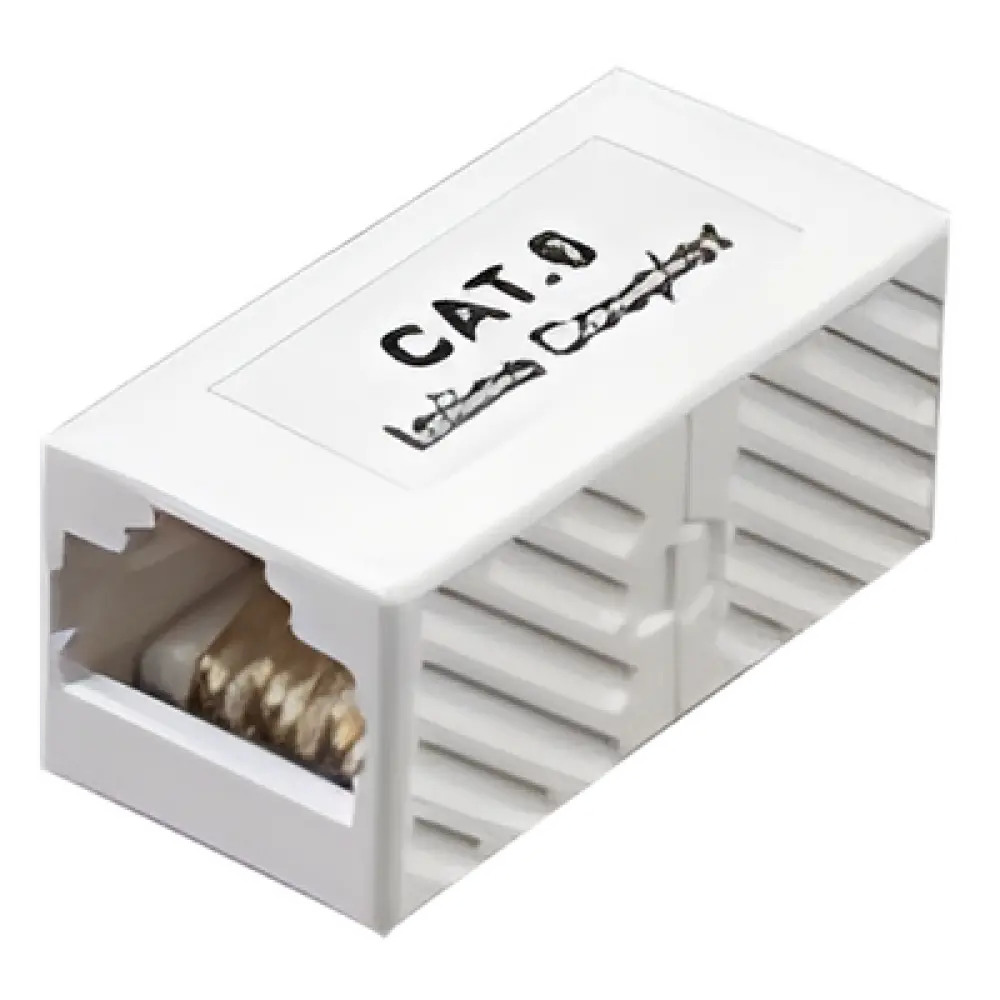 Acoplador UTP / Cat6 / RJ45 Hembra a Hembra / 750 VCA / ABS Retardante de Llama