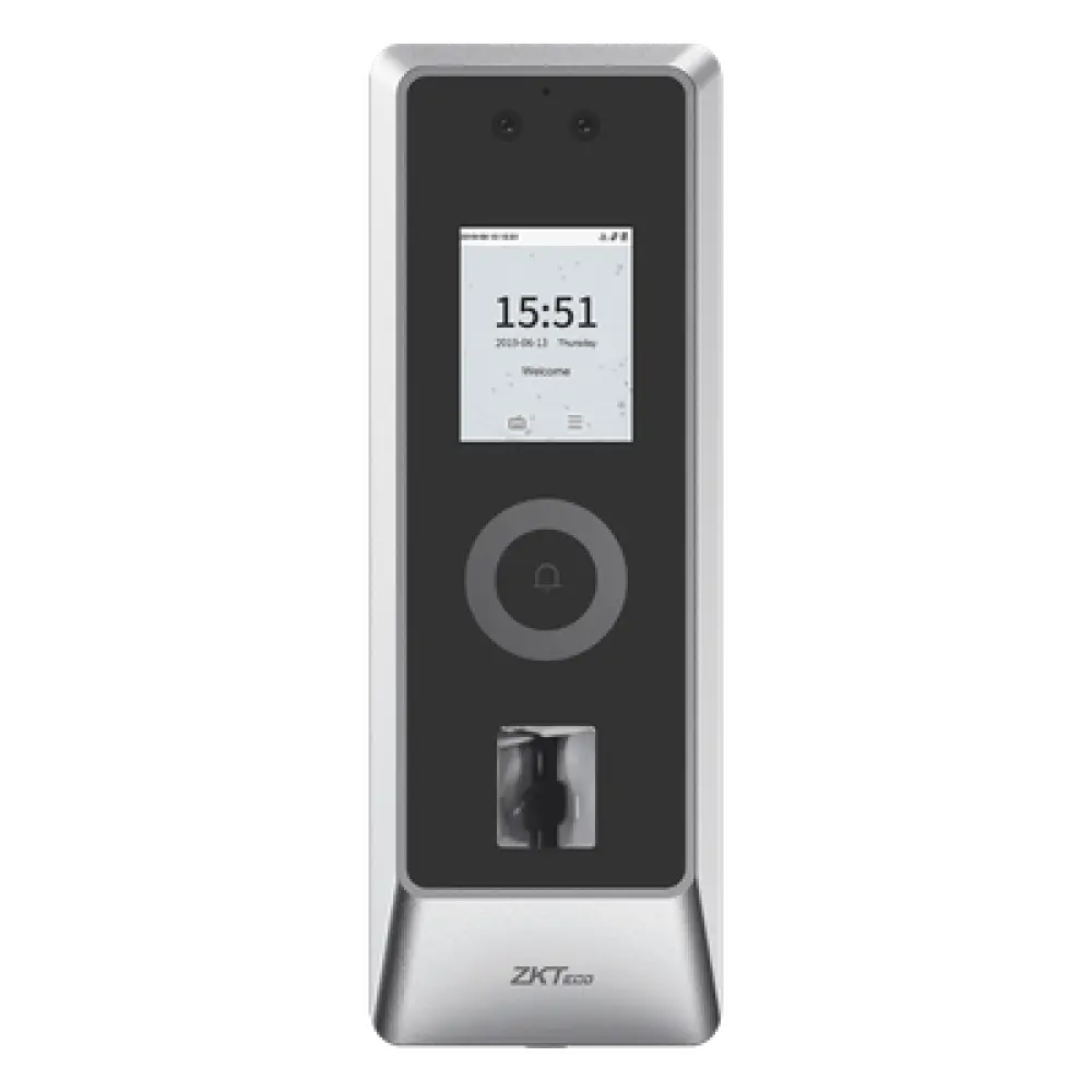 Terminal de Control de Acceso / Reconocimiento Facial y Huella Digital / 50,000 Usuarios / 30,000 Rostros / IP66 IK07 / TCP/IP Wiegand RS485 / Exterior / 2.7 x 7.7 x 1.1 pulgadas