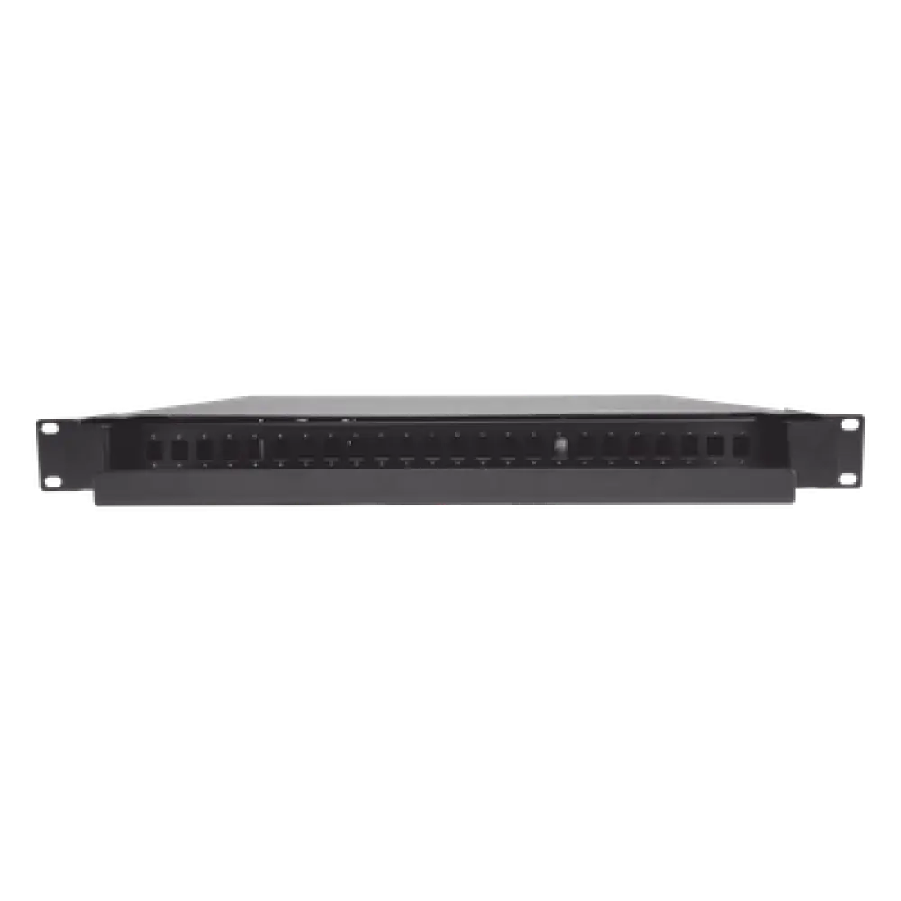 Distribuidor de Fibra Óptica Deslizable / Vacío / 19 Pulgadas (48.26 cm / 1.58 pies) / 1U / 24 Puertos / Profundidad 357 mm