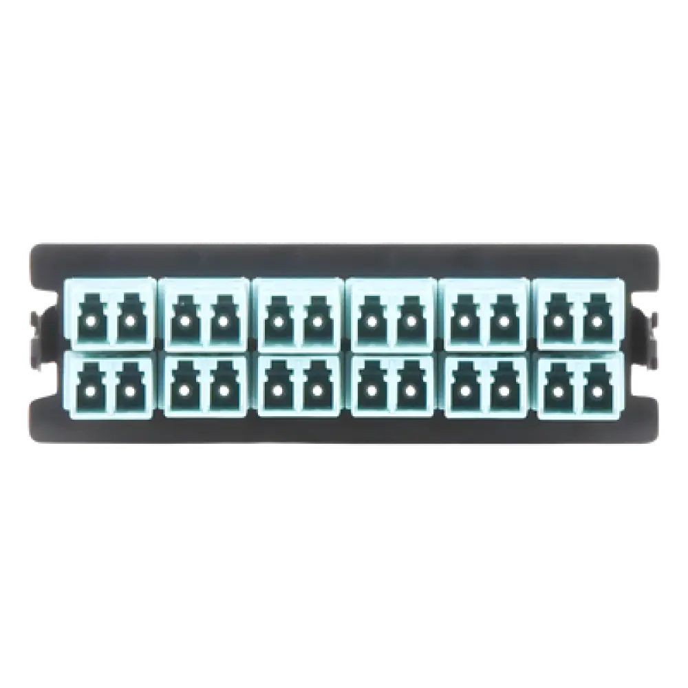 Placa Acopladora / 12 Puertos LC Duplex / Fibra Multimodo / Compatible ODF-8024