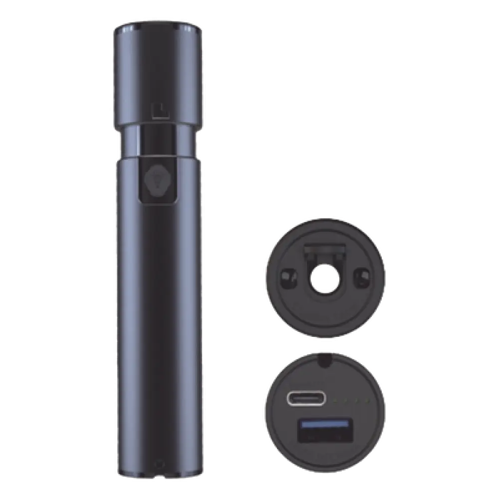 Localizador Visual de Fallos / Láser 650nm / 15mW / 8-10 km / Conector Universal SC/FC/ST / USB Recargable / -10°C a 50°C / 0.49 x 0.10 x 0.10 pies