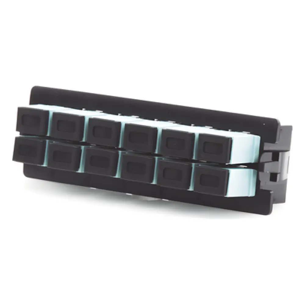 Placa Acopladora / 12 Fibras Multimodo / 12 Acopladores SC Simplex / Compatible SC-LC-APC-PC/UPC / Interior