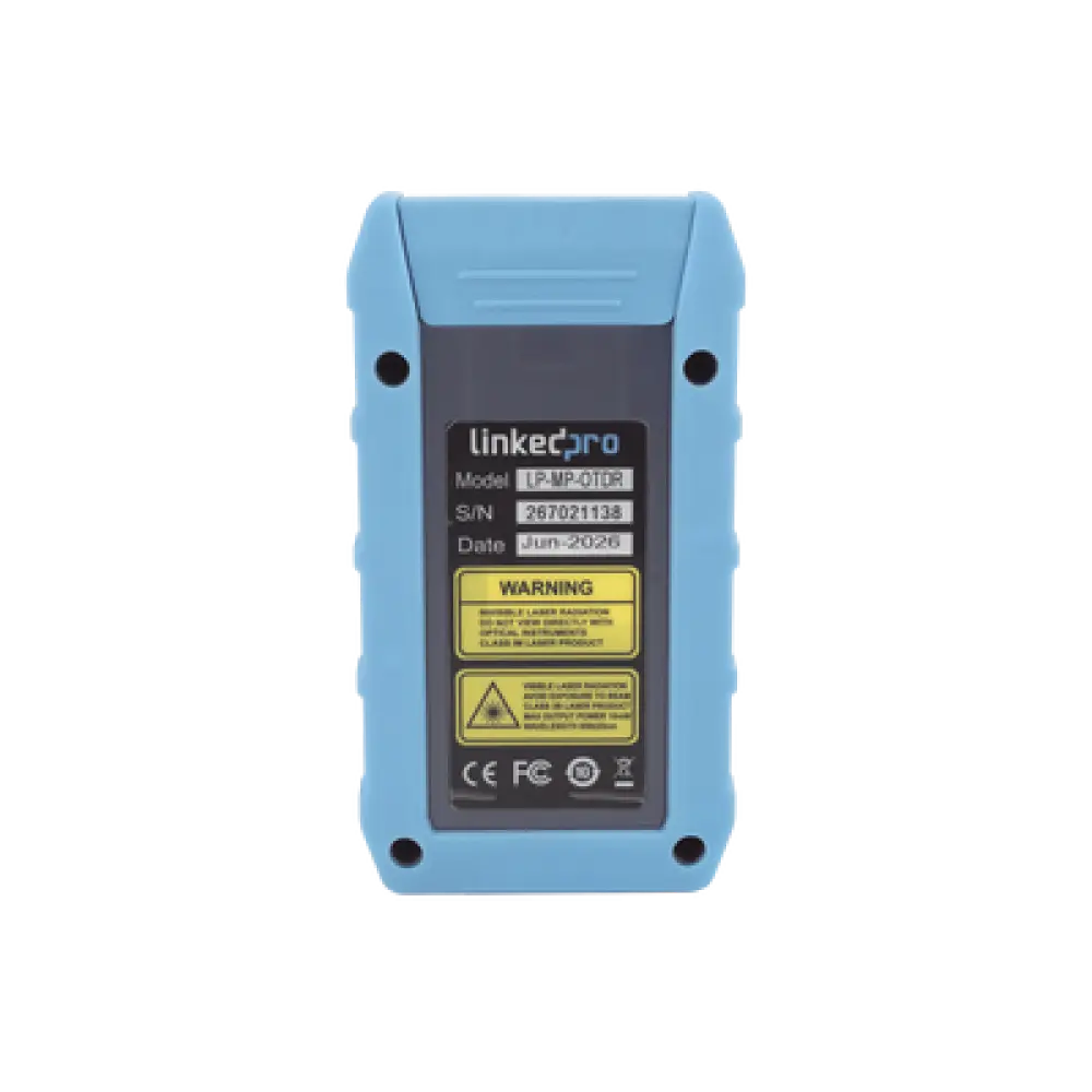 Mini OTDR para Fibra Óptica / Longitudes de Onda 1310nm y 1550nm / Rango Dinámico 24dB/22dB / Alcance de Prueba 80 km (262467 ft) / VFL 10mW / Pantalla Táctil 3.5"