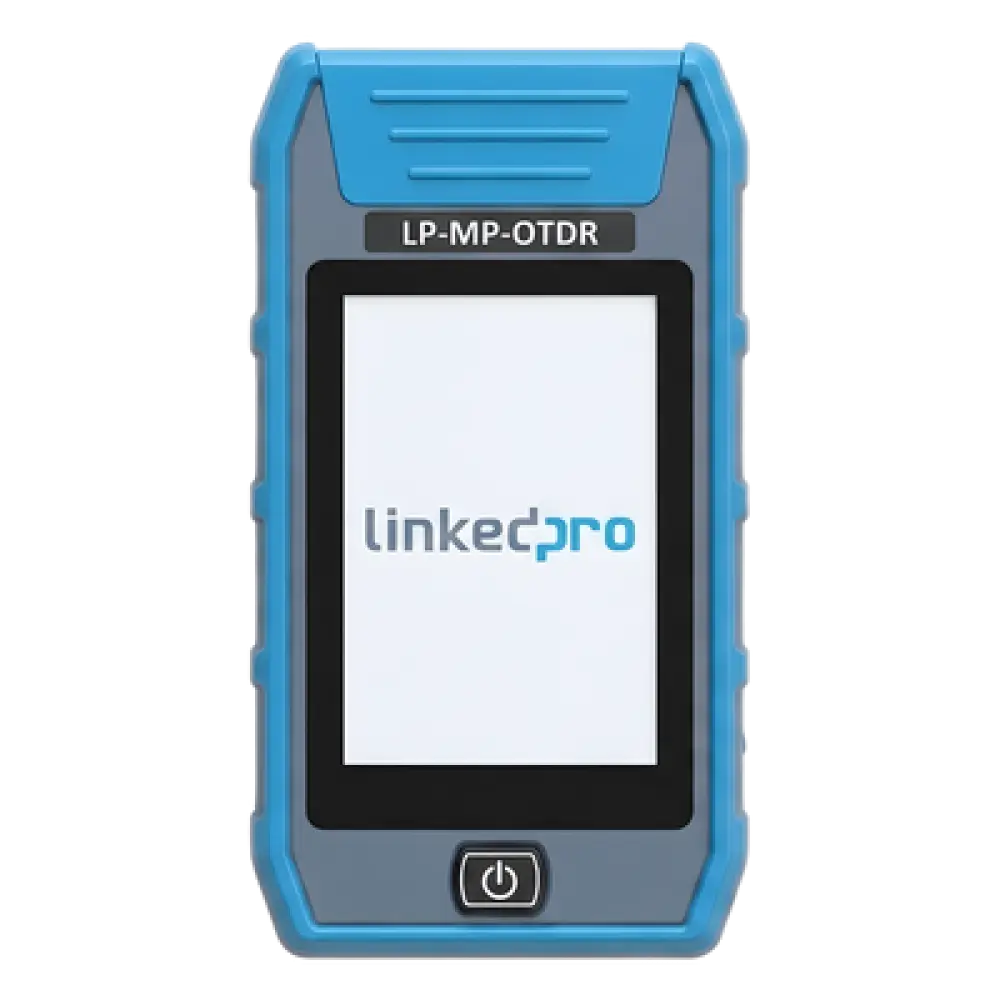 Mini OTDR para Fibra Óptica / Longitudes de Onda 1310nm y 1550nm / Rango Dinámico 24dB/22dB / Alcance de Prueba 80 km (262467 ft) / VFL 10mW / Pantalla Táctil 3.5"