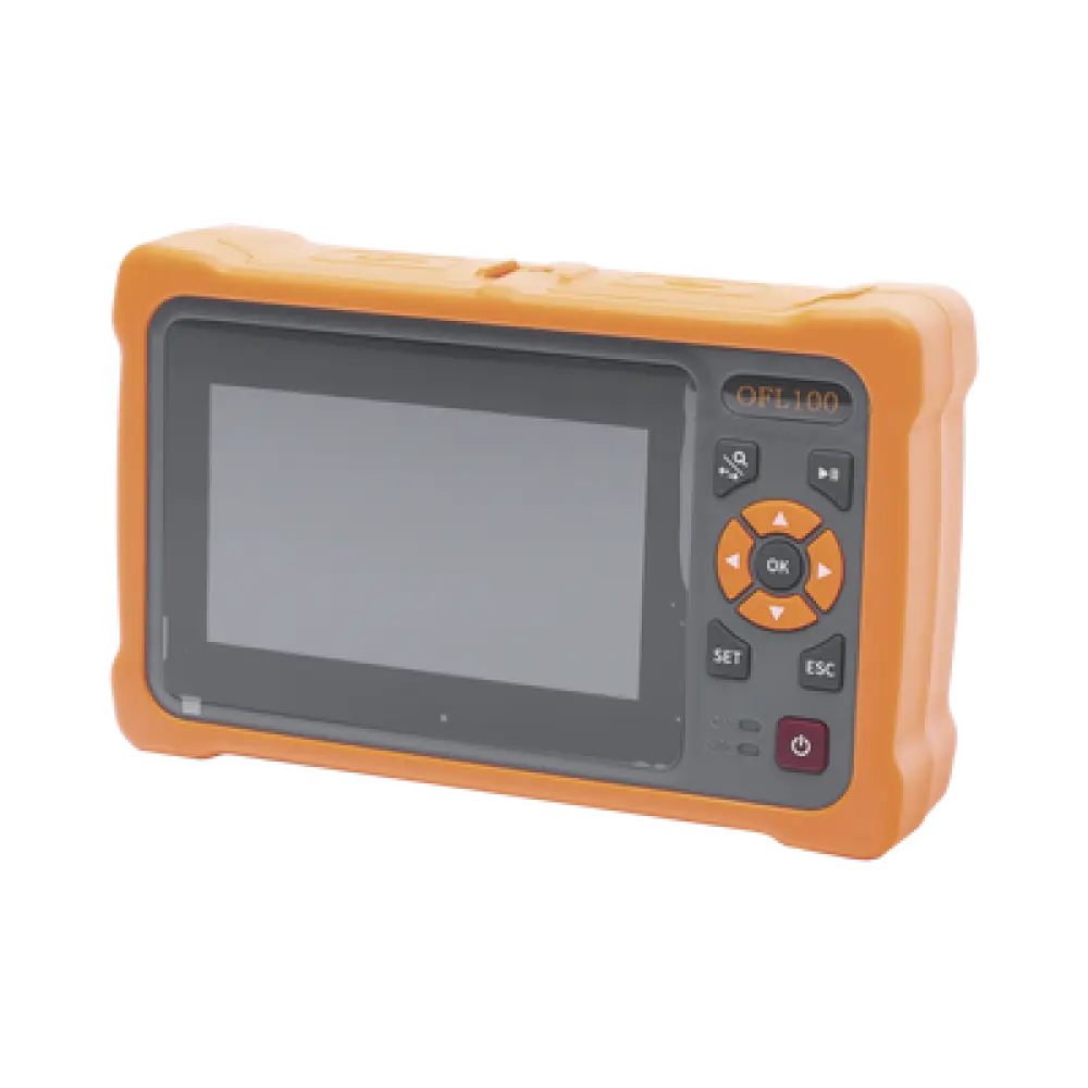 OTDR Monomodo / 1310-1550 nm / SC/APC / 26/24 dB Rango Dinámico / Pantalla Táctil / Modo Automático y Experto
