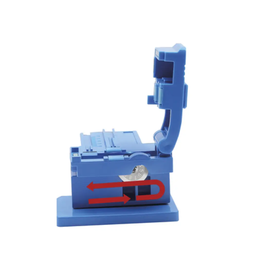 Mini Cleaver para Fibra Óptica / 500 Cortes / Precisión 90° ±0.03 / Cuerpo 59x49x38 mm / Cuchilla Tungsteno
