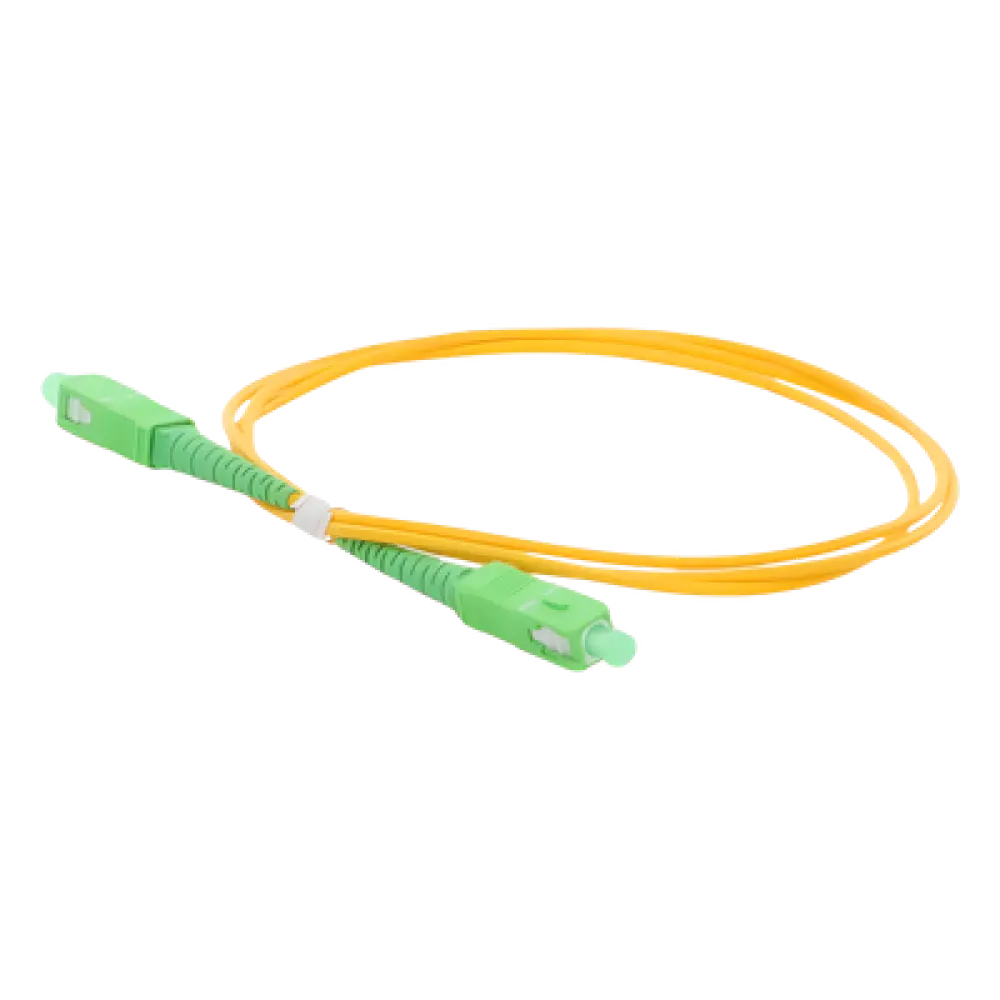 Jumper de Fibra Óptica / SC/APC-SC/APC / Monomodo OS2 G.652D / Simplex / 1 Metro (3.28 Pies) / 2mm