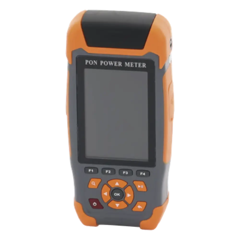 Medidor de Potencia Óptica / 3 Longitudes de Onda 1310/1490/1550nm / Rango -40 a 25dBm / VFL 10mW / Probador RJ45 hasta 300m / Pantalla 3 Pulgadas