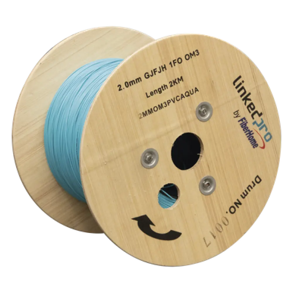 Fibra Óptica / OM3 / Simplex / Tight Buffer 0.9 mm / Diámetro 2 mm / 2000 m (6561.7 ft)