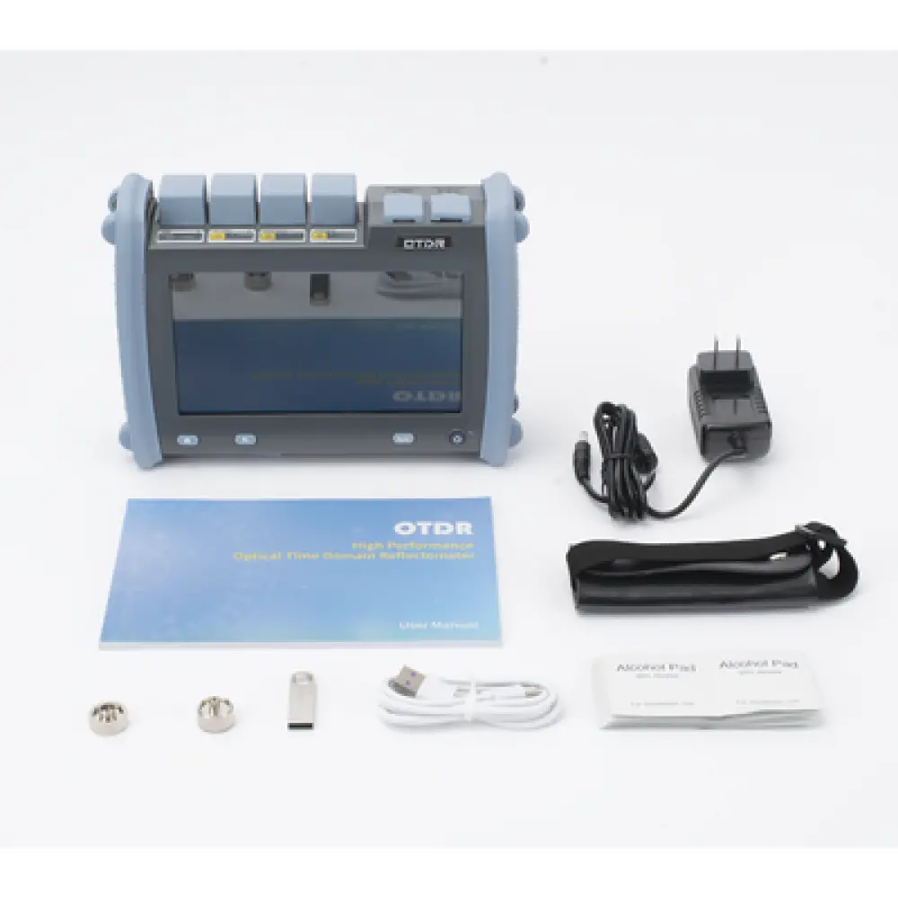 OTDR de Alto Rendimiento / Pantalla 7" / 1310nm, 1550nm, 1625nm / Zona Muerta 0.8m (2.62 pies) / VFL 5mW / Alcance 420 km