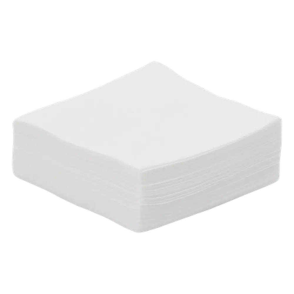 Toallas de Limpieza de Fibra Óptica / 4 x 4 pulgadas (101.6 x 101.6 mm) / Sin Pelusas / 100 Piezas / Uso Profesional