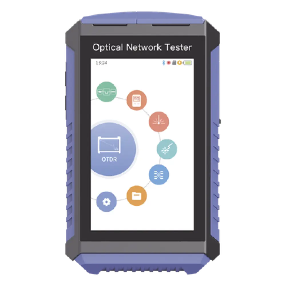 Mini OTDR Touch / Fibra Óptica Viva 1625nm / OPM / VFL 5mW / Mapeo RJ45 / Recargable / 100 km (328084 pies)