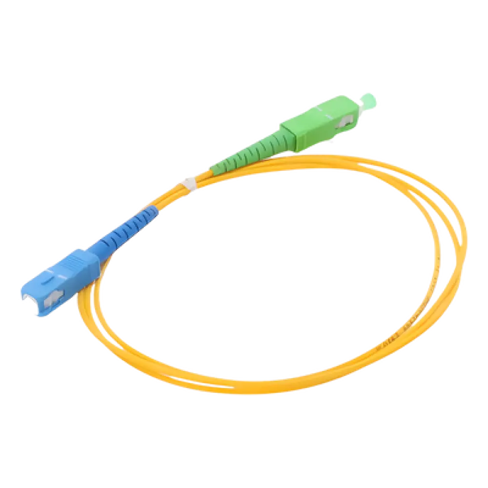 Jumper de Fibra Óptica / Monomodo OS2 / SC/APC-SC/UPC / Simplex / 1 Metro (3.28 Pies) / 2mm