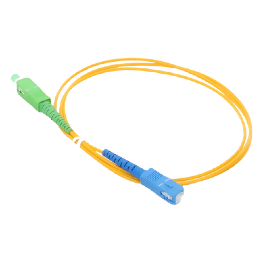 Jumper de Fibra Óptica / Monomodo OS2 / SC/APC-SC/UPC / Simplex / 1 Metro (3.28 Pies) / 2mm