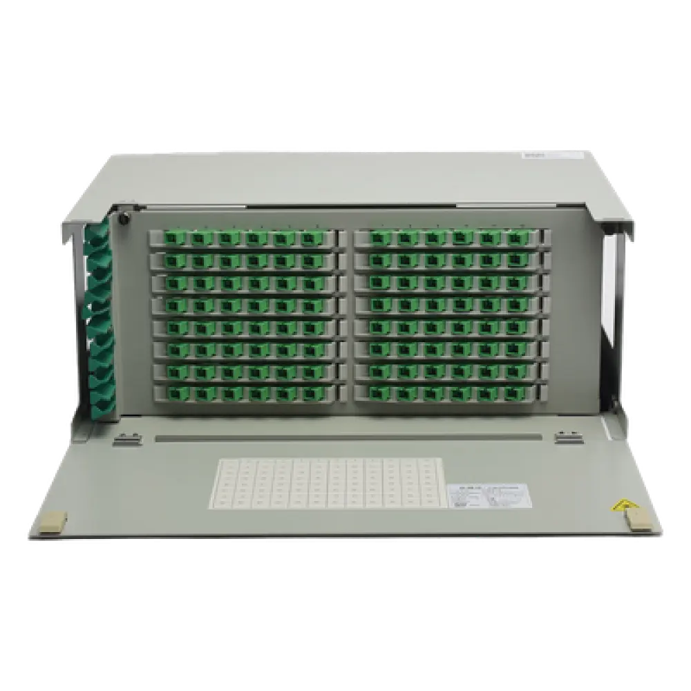 ODU de Fibra Óptica / 96 Empalmes / 216 Fibras / 4 UR / 19" / 820 pies Capacidad