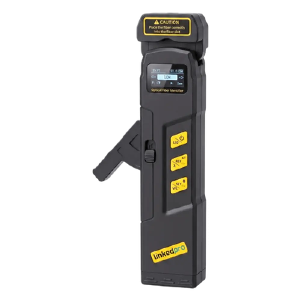 Identificador de Fibra Óptica Activa / InGaAs 800-1700 nm / Detección -48 a 10 dBm / VFL 2 mW / OPM Integrado / Pantalla OLED
