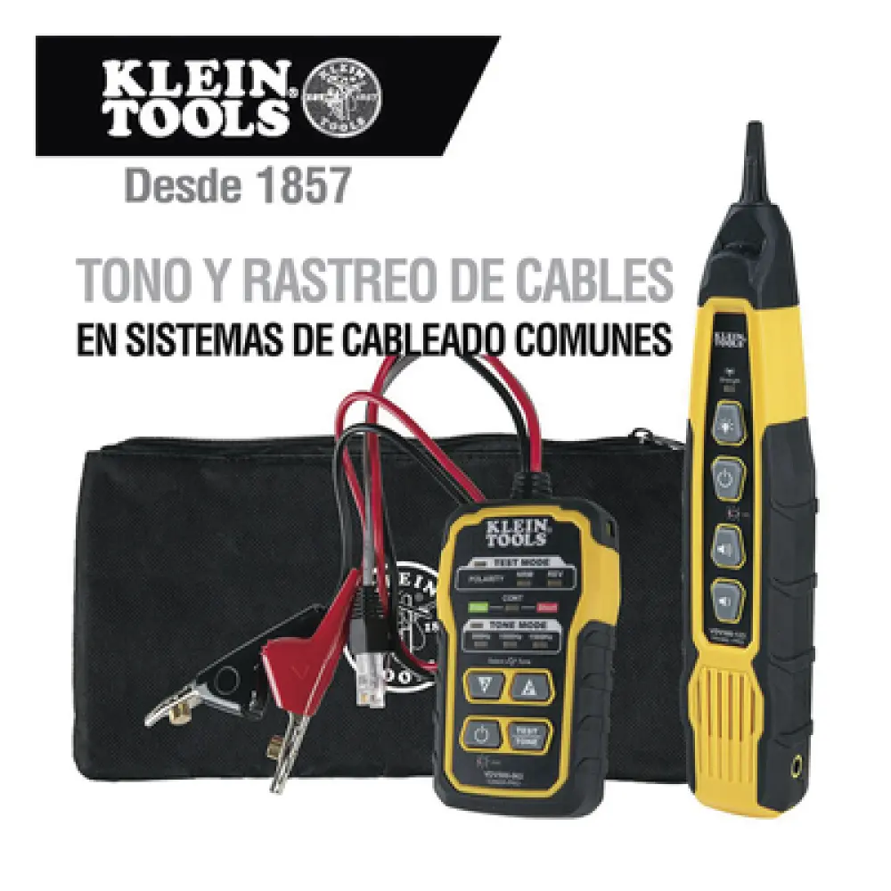 Kit Generador de Tono y Sonda / Cableado No Energizado / Alcance >1000 pies (304.8 m) / RJ11/RJ45 / 5 Cadencias / Prueba Continuidad y Polaridad