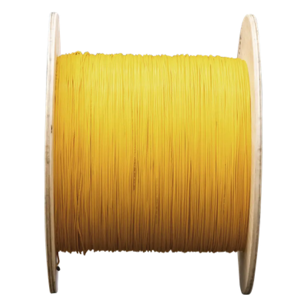 Cable de Fibra Óptica Multimodo / OM4 / Simplex / Tight Buffer 0.9 mm / Diámetro 2.0 mm / PVC Amarillo / Precio Por Metro