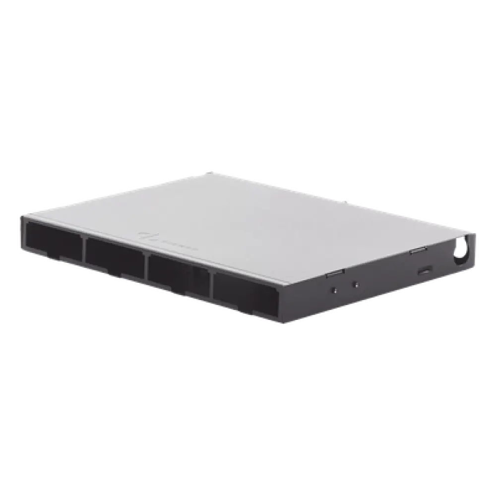 Distribuidor de Fibra Óptica de Alta Densidad / 96 Fibras / 1 UR / 19 Pulgadas / 4 Placas Adaptadoras Modulares